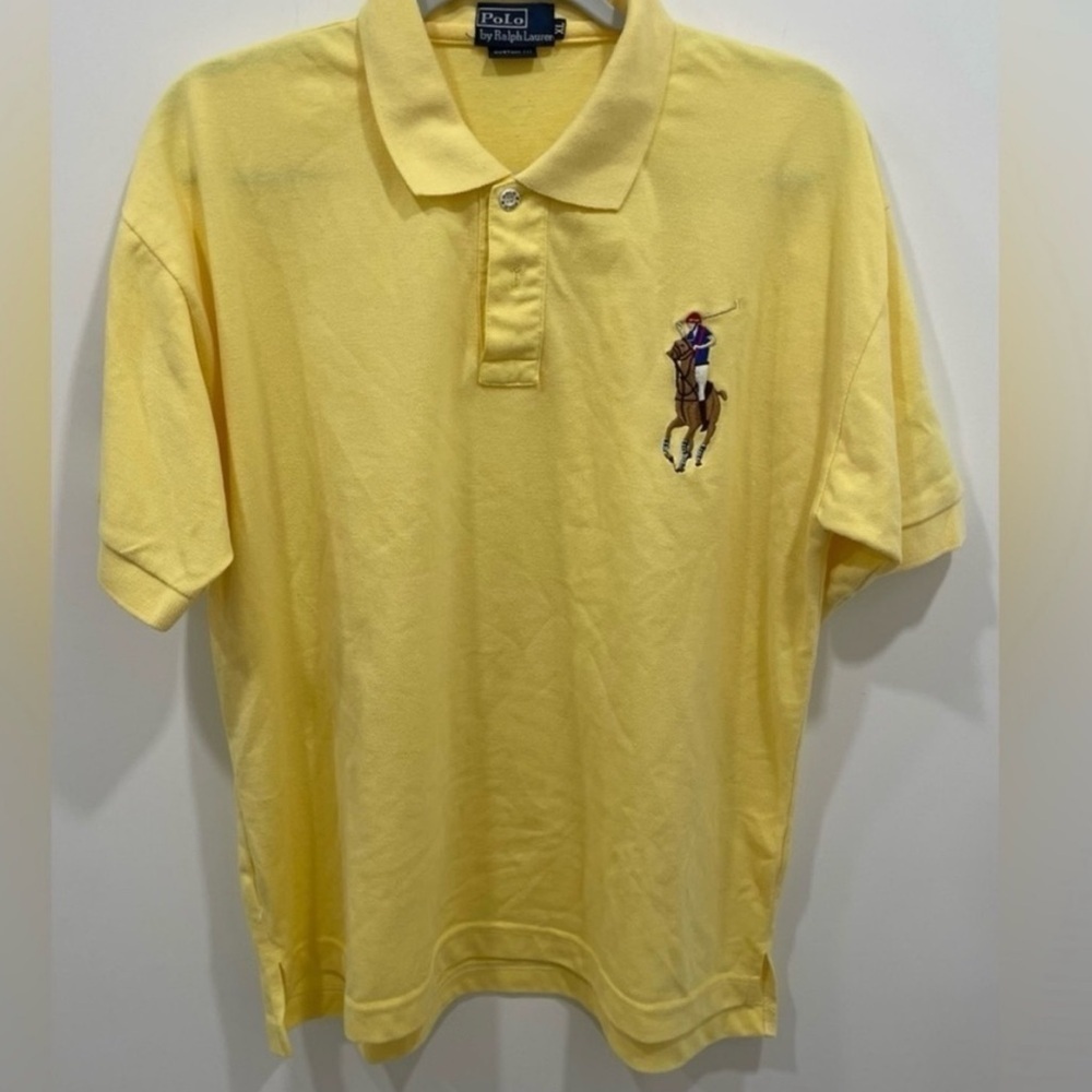 PoloRalphLauren Men’s Polo Size XL Big Pony Mesh Short Sleeve #3 Right Sleeve